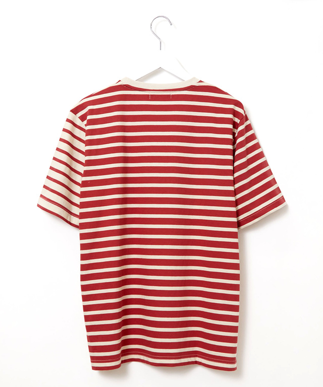 スノーコットン クレイジーボーダー柄 Tシャツ【接触冷感】