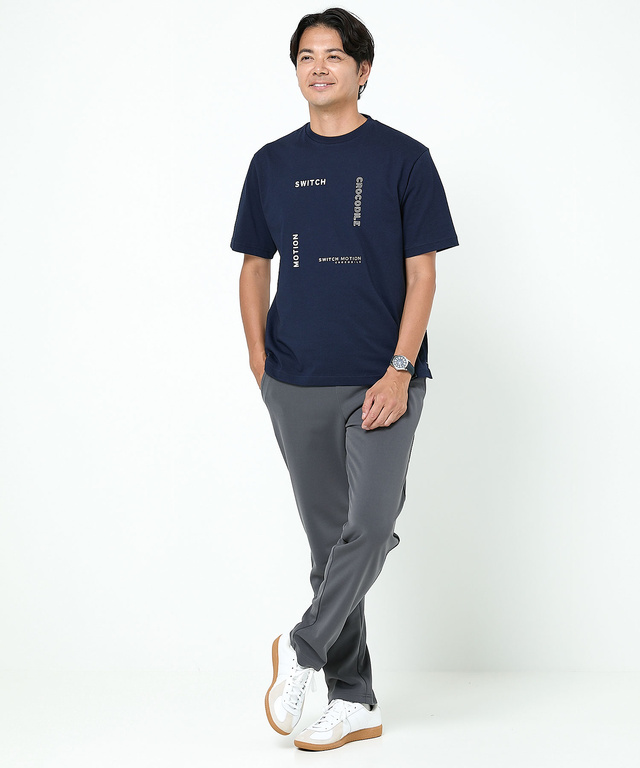 プリント クルーネック Tシャツ