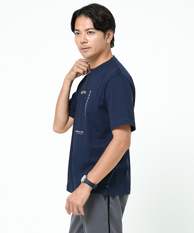 プリント クルーネック Tシャツ