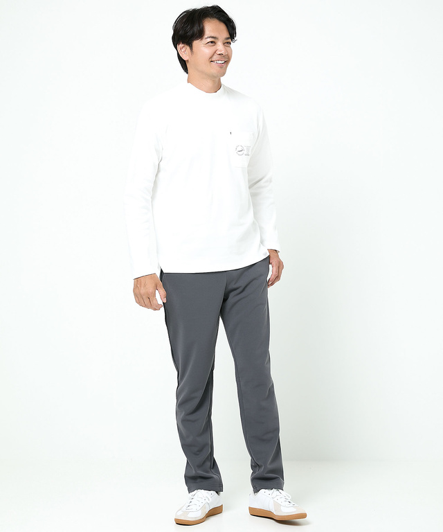 ハイネック 長袖カットソー【ウガンダ オーガニック コットン】