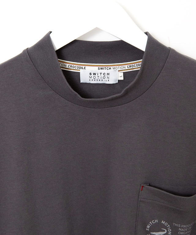 ハイネック 長袖カットソー【ウガンダ オーガニック コットン】