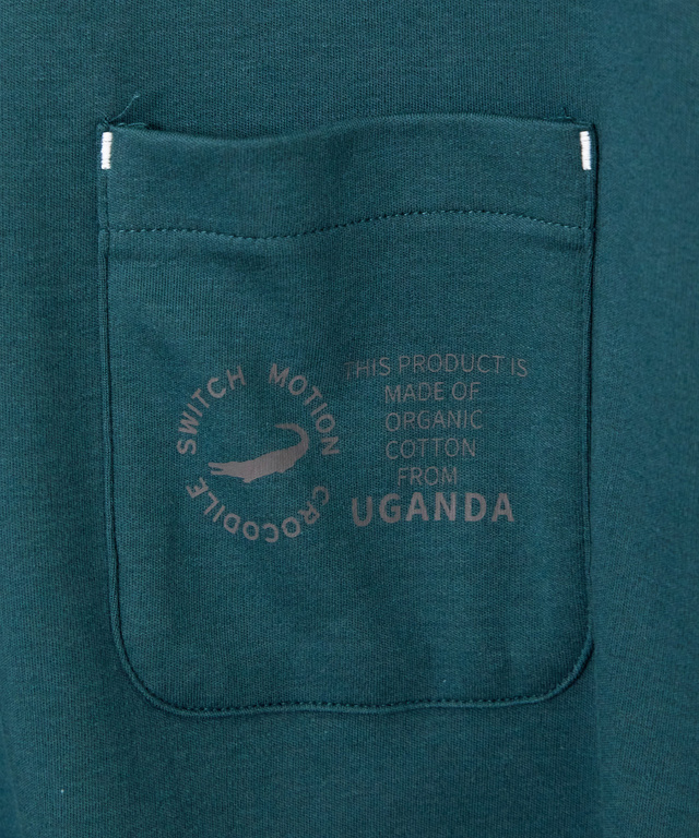 ハイネック 長袖カットソー【ウガンダ オーガニック コットン】
