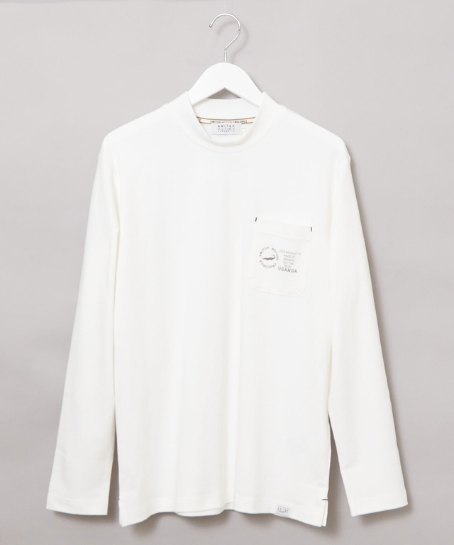 ハイネック 長袖カットソー【ウガンダ オーガニック コットン】