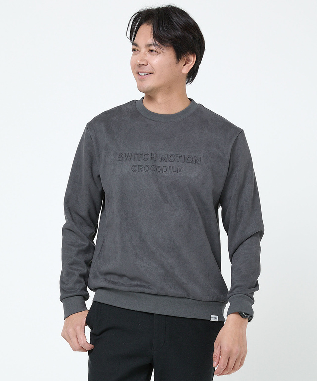 微起毛 ロゴ トレーナー