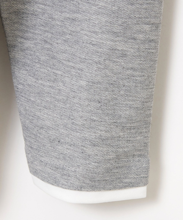 レイヤード風 ヘンリーネック Tシャツ