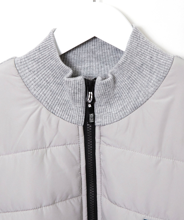 ニット ドッキング 中綿ブルゾン