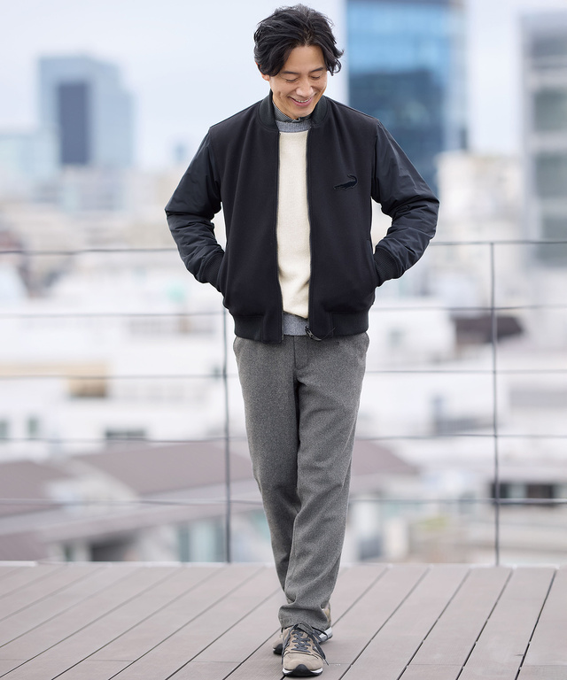 ウール ラグランスリーブ ニット【手洗いOK】