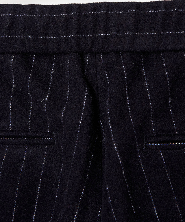 ウールブレンド フラノ風 パンツ