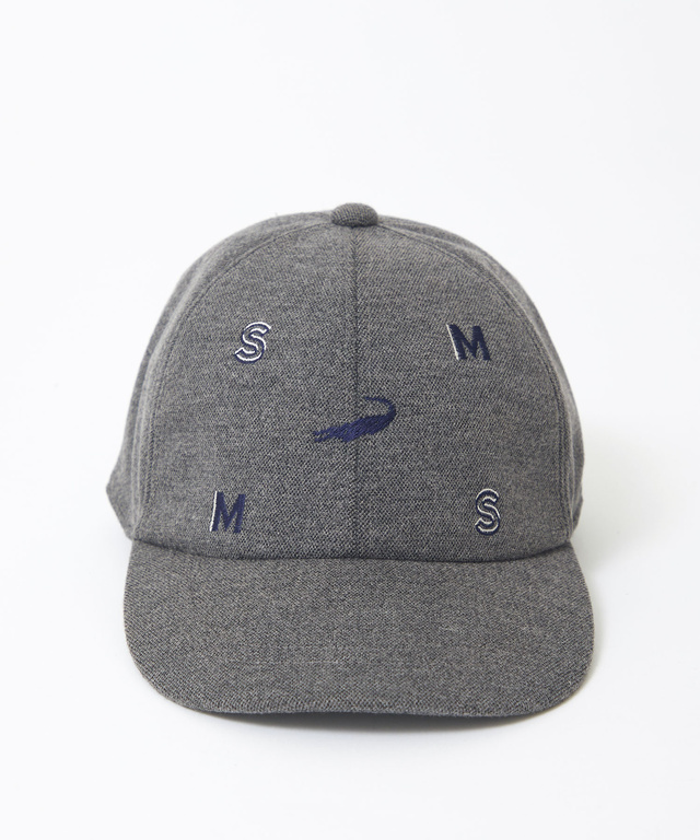 飛び柄 ロゴ刺繍 キャップ
