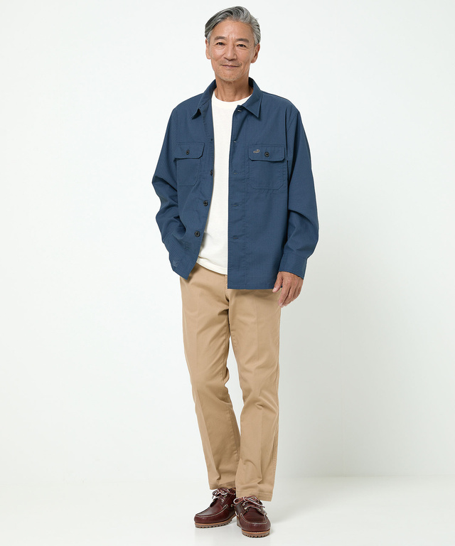 ダブルポケット付き シャツジャケット