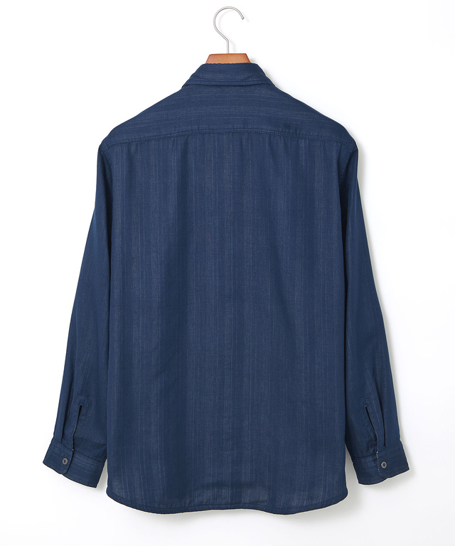 リバーシブル ストライプ柄 シャツ