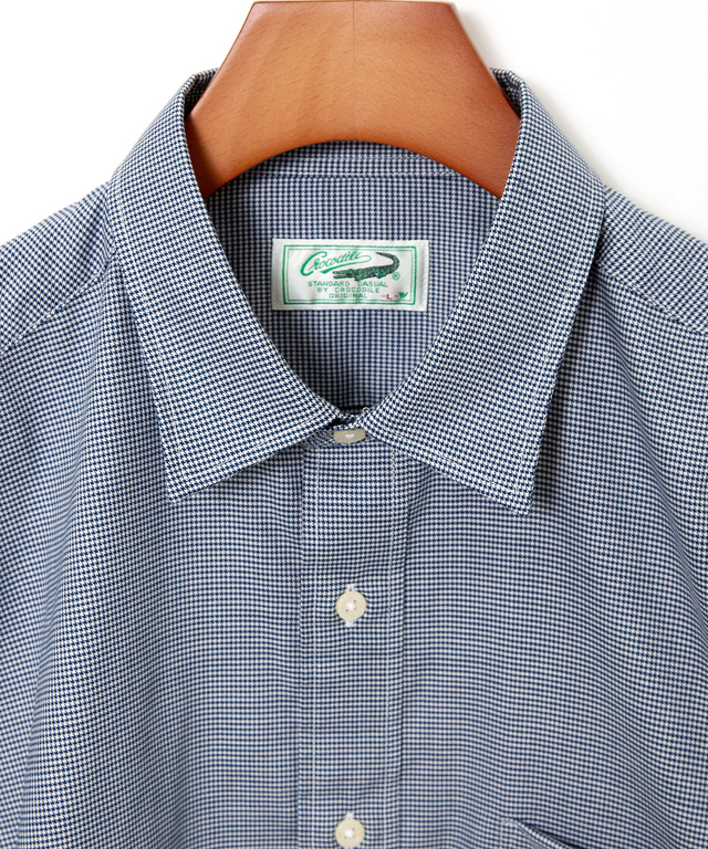 ノンアイロン 千鳥柄 シャツ【シワになりにくい】