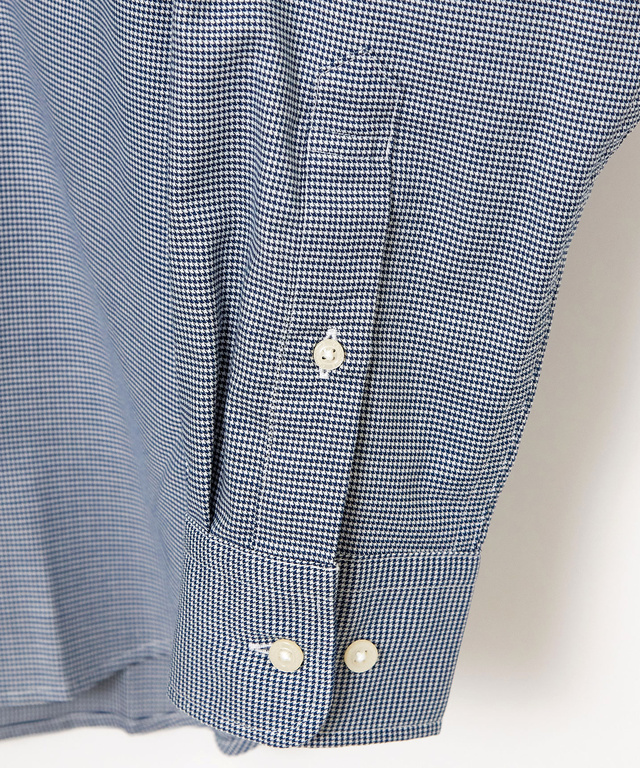 ノンアイロン 千鳥柄 シャツ【シワになりにくい】