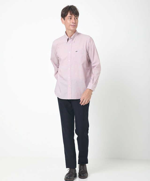 ノンアイロン ボタンダウン シャツ【シワになりにくい】