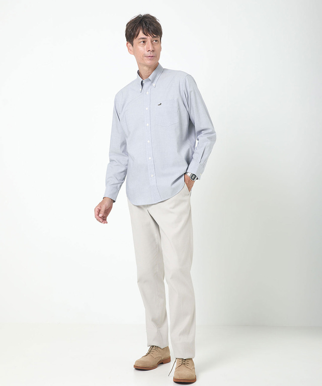 ノンアイロン ボタンダウン シャツ【シワになりにくい】