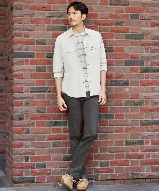 ダブルポケット デザイン シャツ