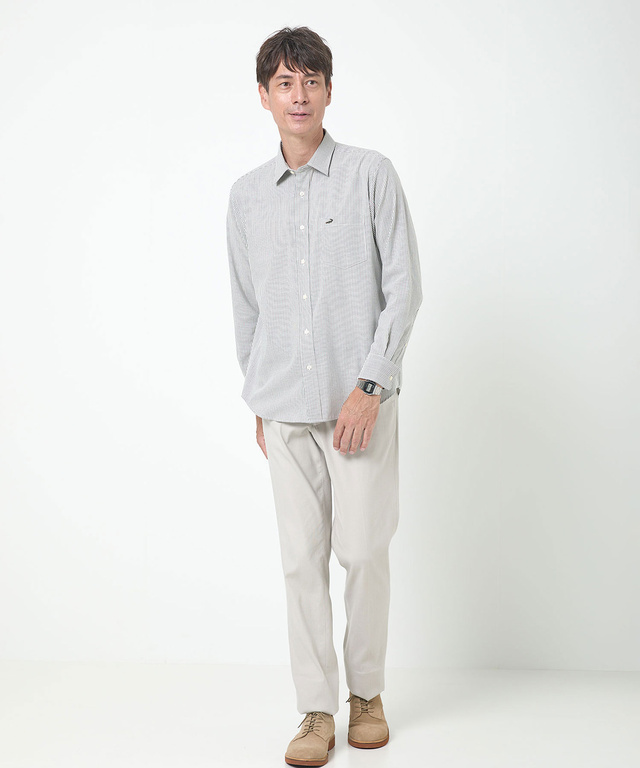 ノンアイロン ストライプ シャツ【シワになりにくい】