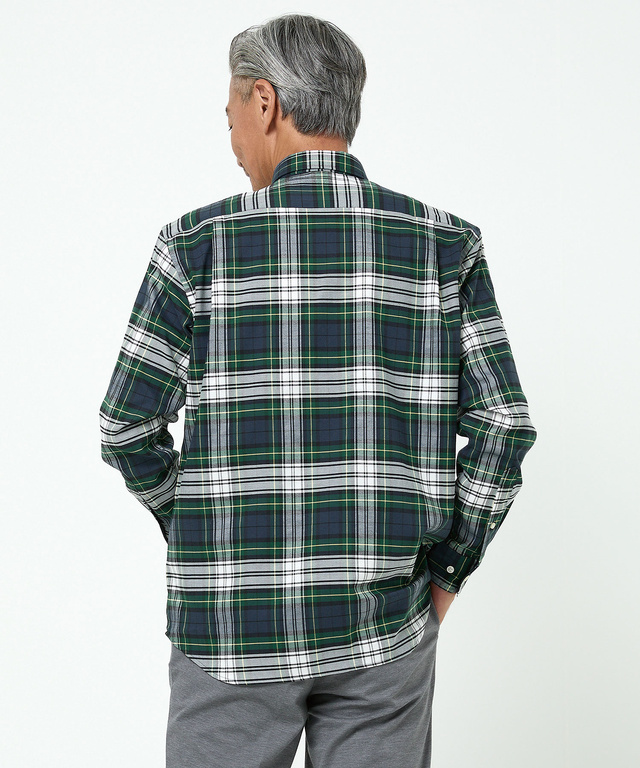 ノンアイロン チェック柄 シャツ【シワになりにくい】