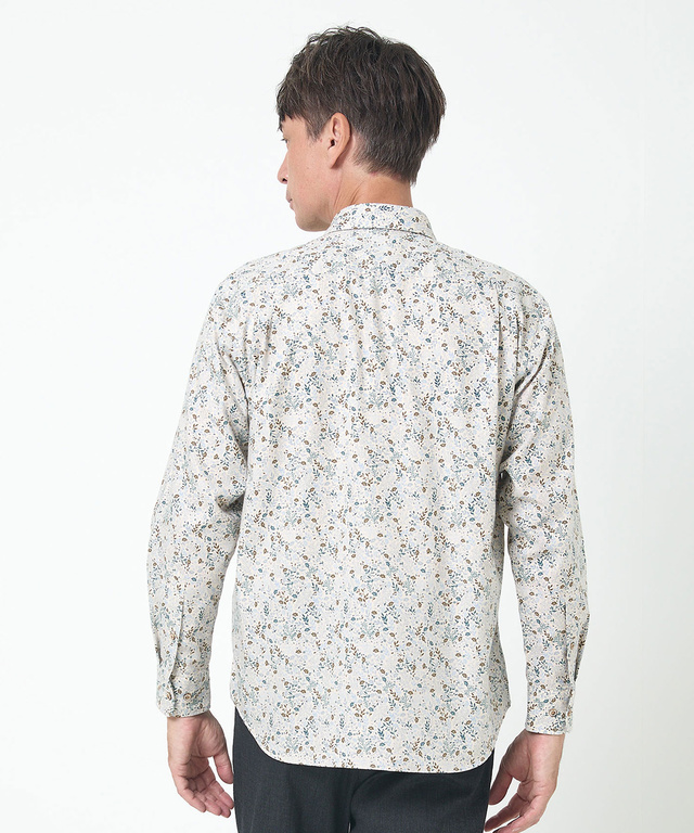 サーモ 花柄プリント シャツ