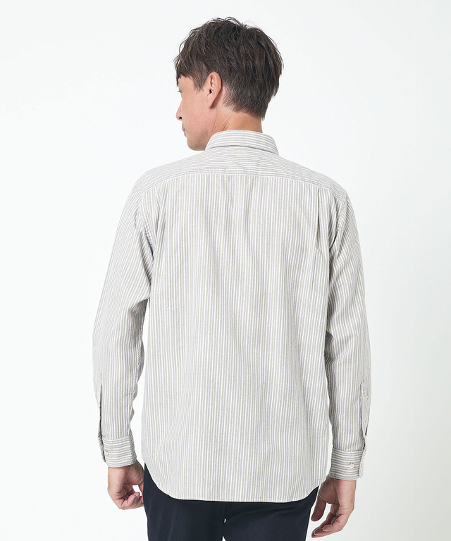 オックスフォード ストライプ柄 シャツ