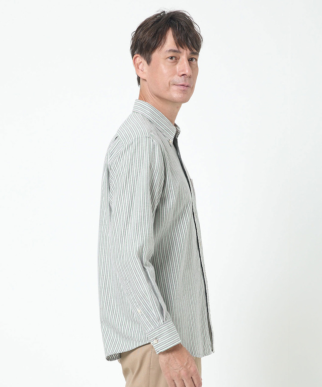 オックスフォード ストライプ柄 シャツ