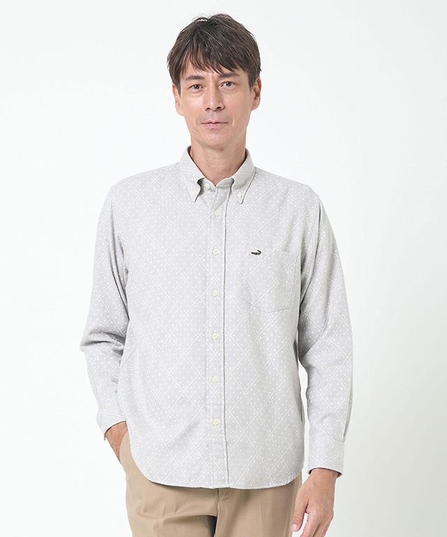 ビエラ生地 デザインプリント シャツ