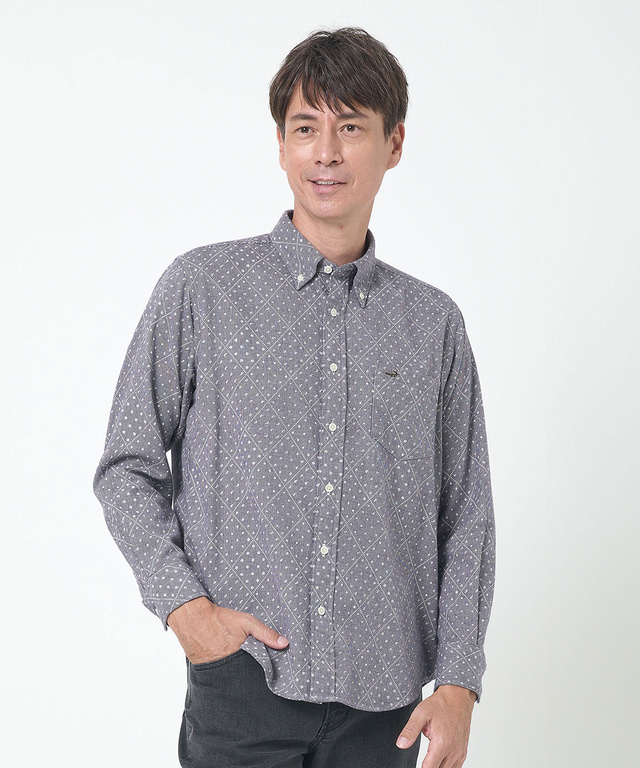 ビエラ生地 デザインプリント シャツ