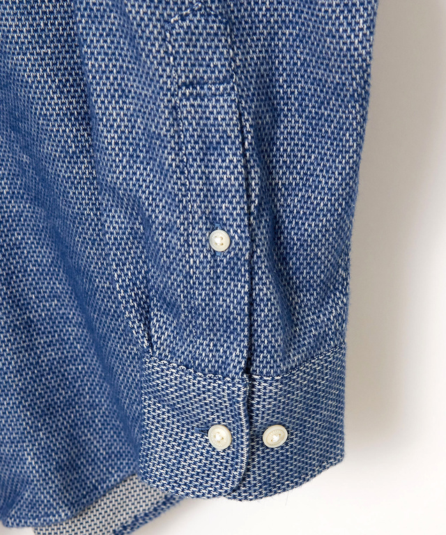 シャギー加工 杢調 シャツ