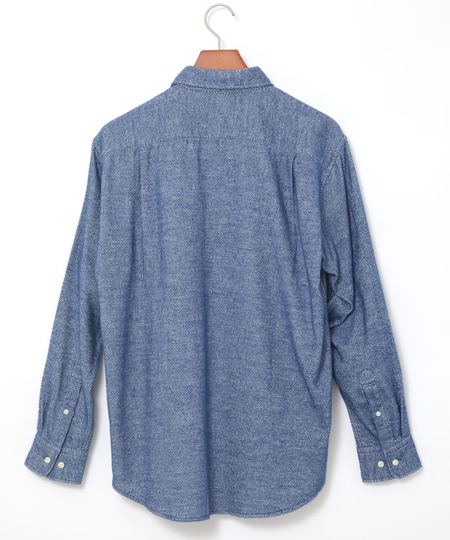 シャギー加工 杢調 シャツ