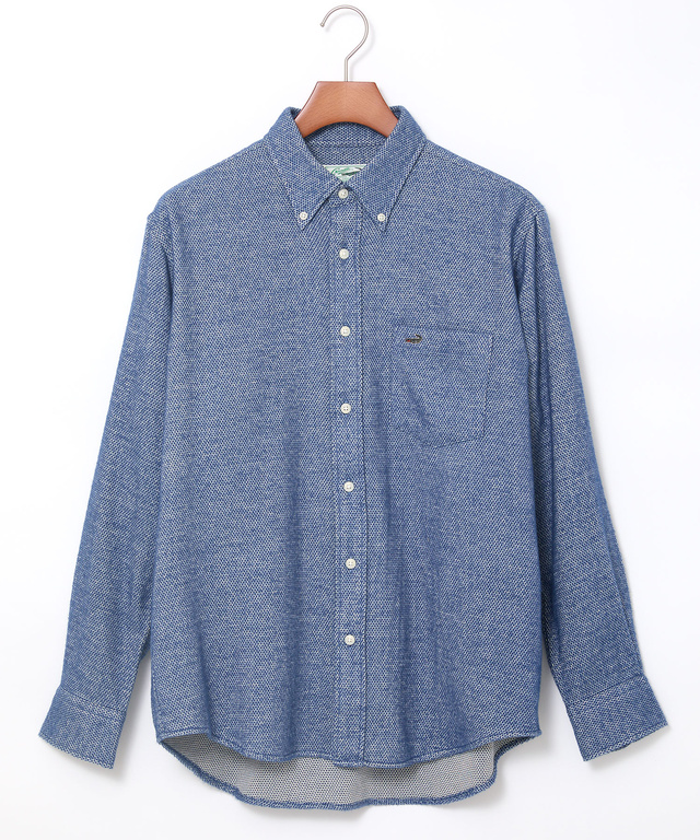 シャギー加工 杢調 シャツ