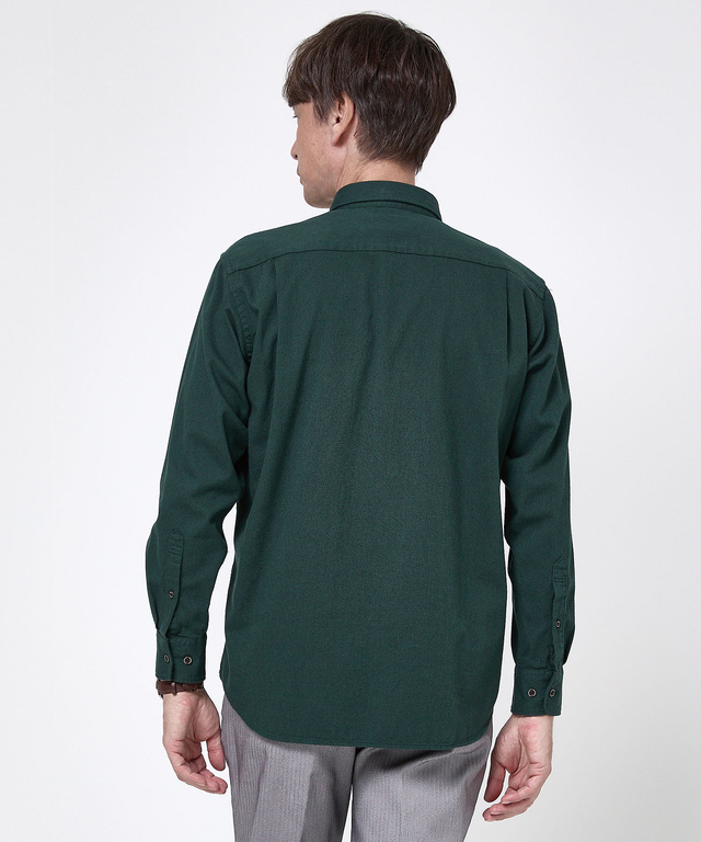 ピケ素材 ボタンダウン シャツ