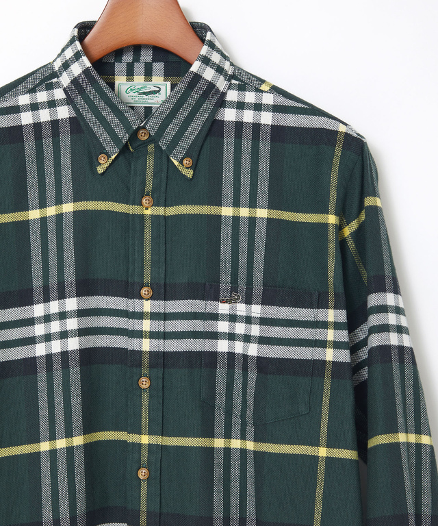 チェック柄 ボタンダウン シャツ