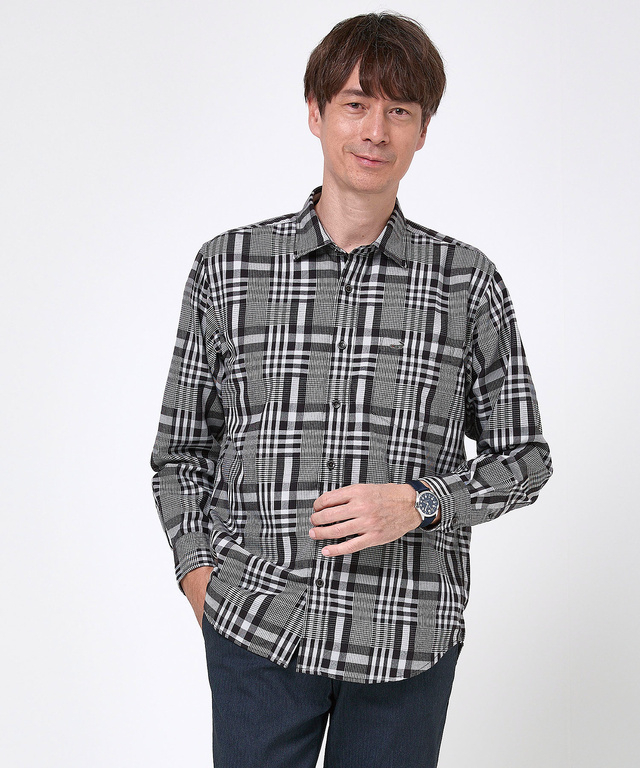 サーモ チェック柄 シャツ