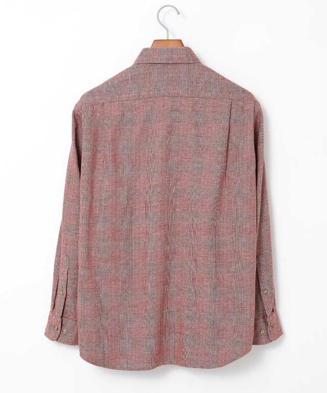 ヘリンボーンチェック ボタンダウン シャツ