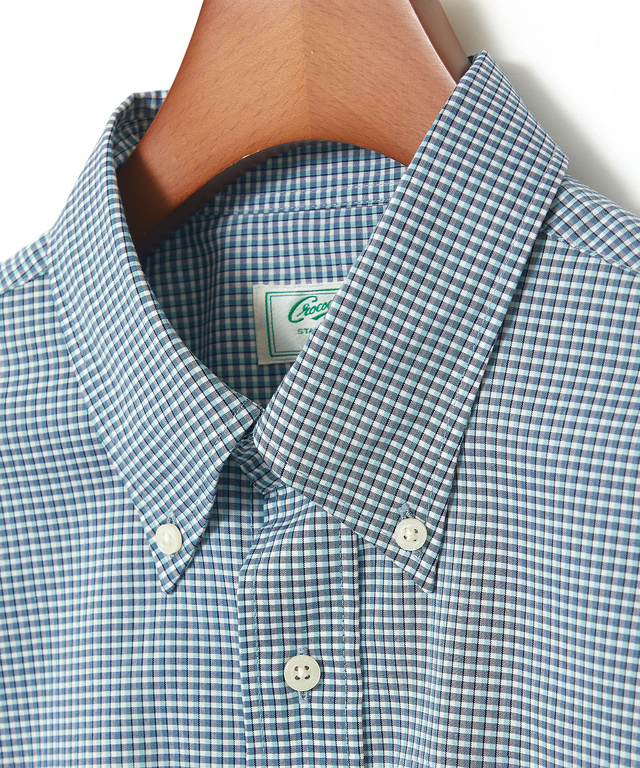 ノンアイロン ギンガムチェック ボタンダウンシャツ【シワになりにくい】