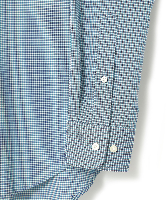 ノンアイロン ギンガムチェック ボタンダウンシャツ【シワになりにくい】