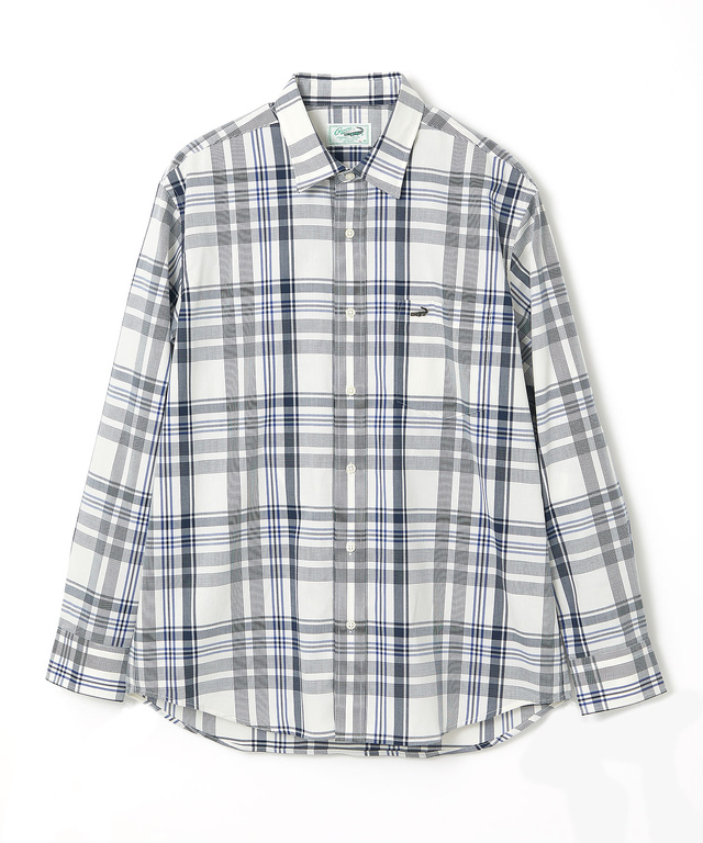 ノンアイロン マドラスチェック シャツ 【シワになりにくい】