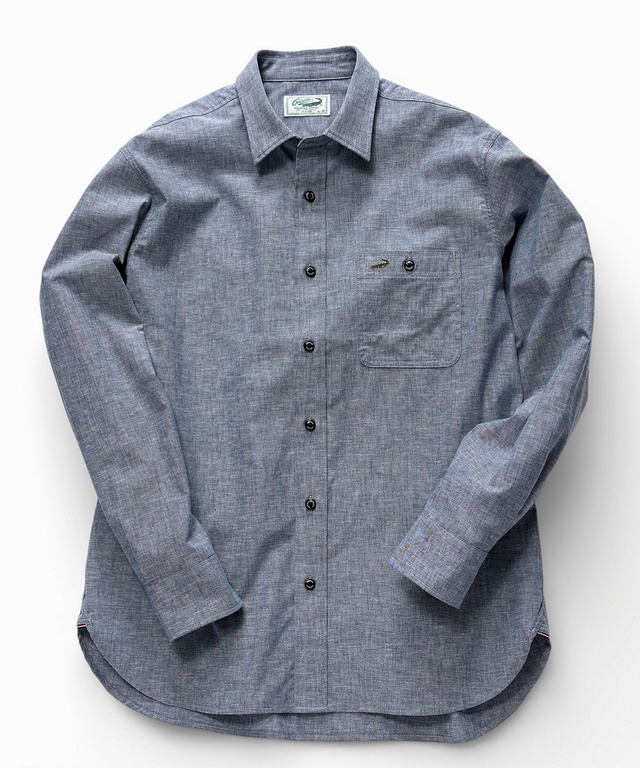 ノンアイロン ダンガリー シャツ【シワになりにくい】