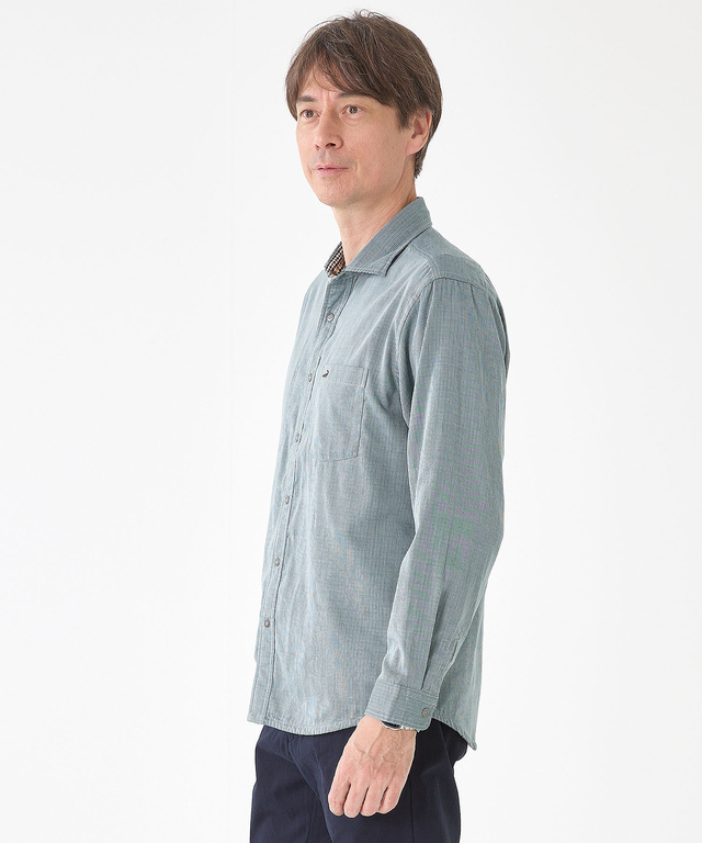 クロコダイルタータン リバーシブル シャツ【吸汗速乾】