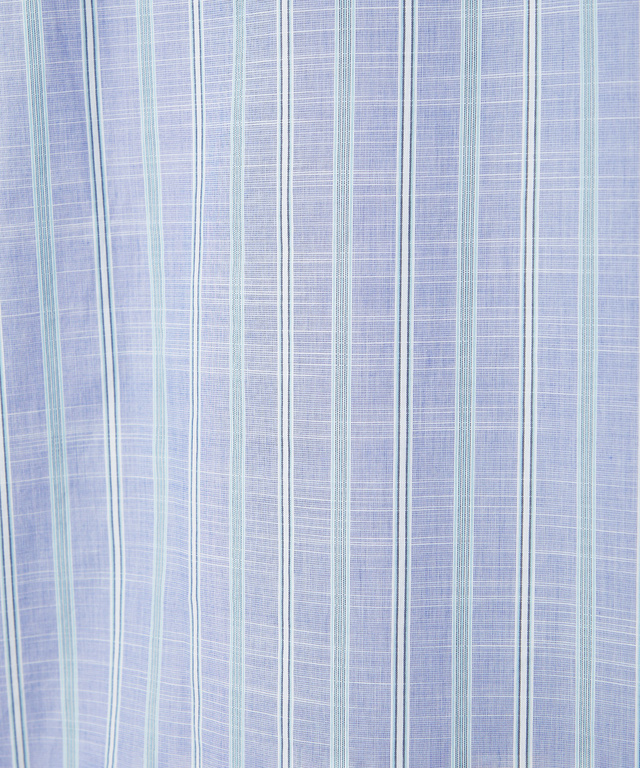 バンドカラー ストライプ シャツ