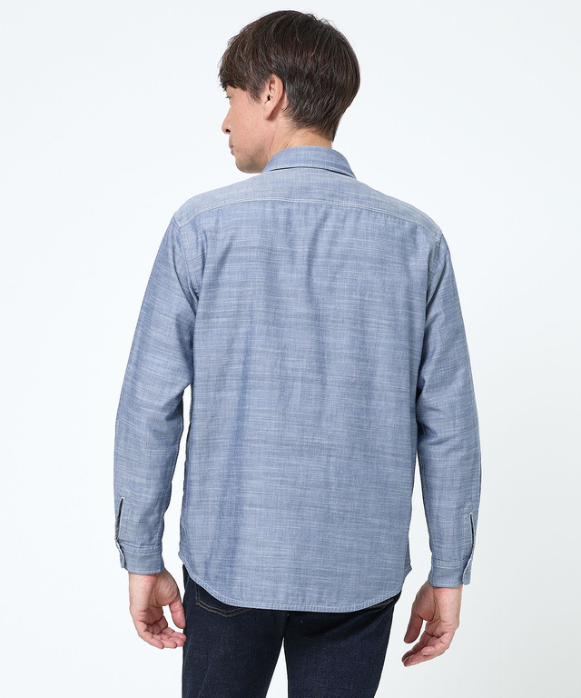 ダブルガーゼ マルチボーダー リバーシブルシャツ【吸汗速乾】