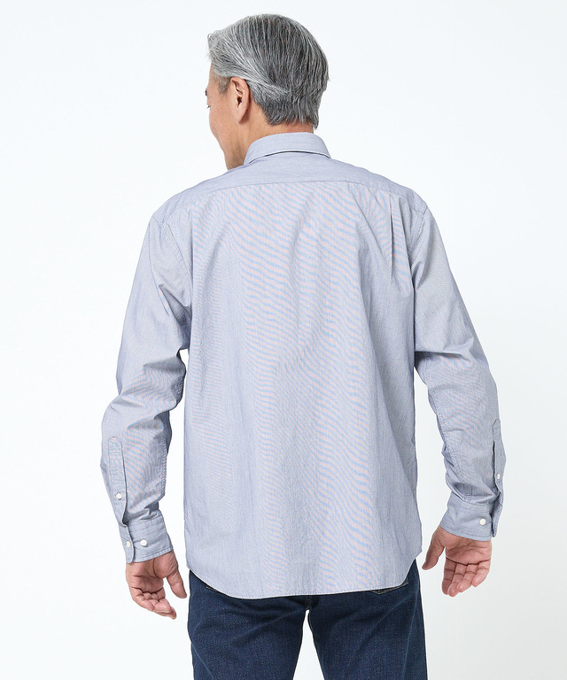 マイクロコードレーン ボタンダウン シャツ【UV加工】【吸汗速乾】