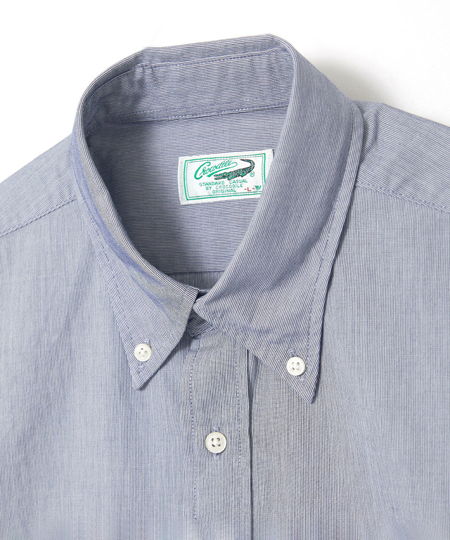 マイクロコードレーン ボタンダウン シャツ【UV加工】【吸汗速乾】