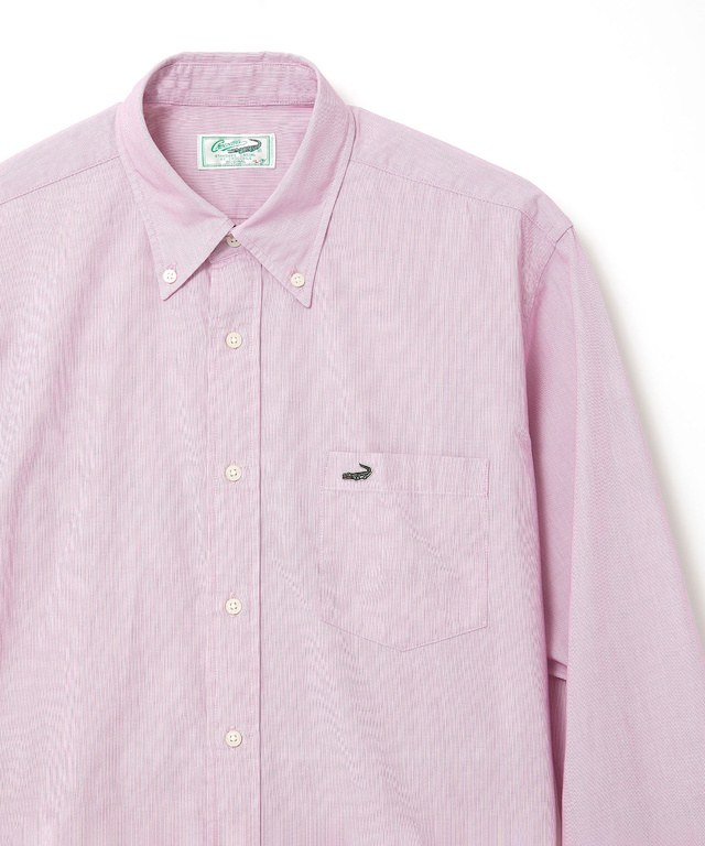 マイクロコードレーン ボタンダウン シャツ【UV加工】【吸汗速乾】