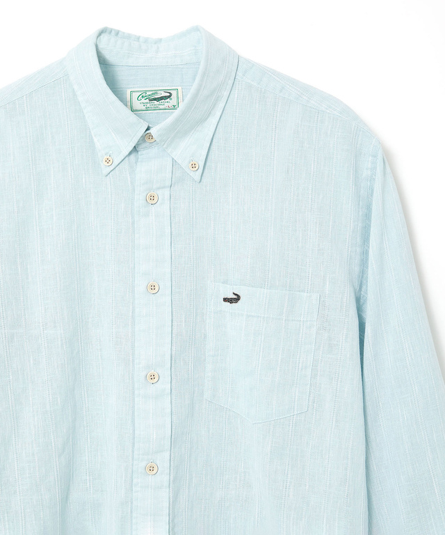 ゼロリネン ストライプ シャツ