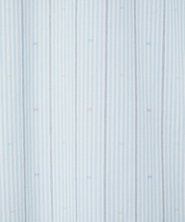 カットドビー ストライプ 七分丈 シャツ