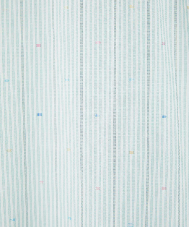 カットドビー ストライプ 七分丈 シャツ