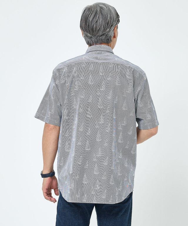 ジャカード ヨット シャツ
