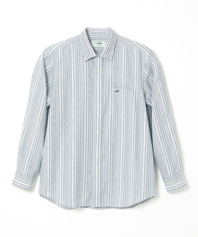 ノンアイロン マルチストライプ シャツ【シワになりにくい】