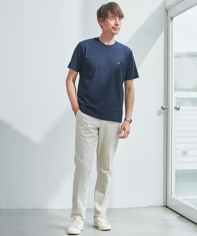 ポケット付きワンポイントTシャツ【TEMP-C】  